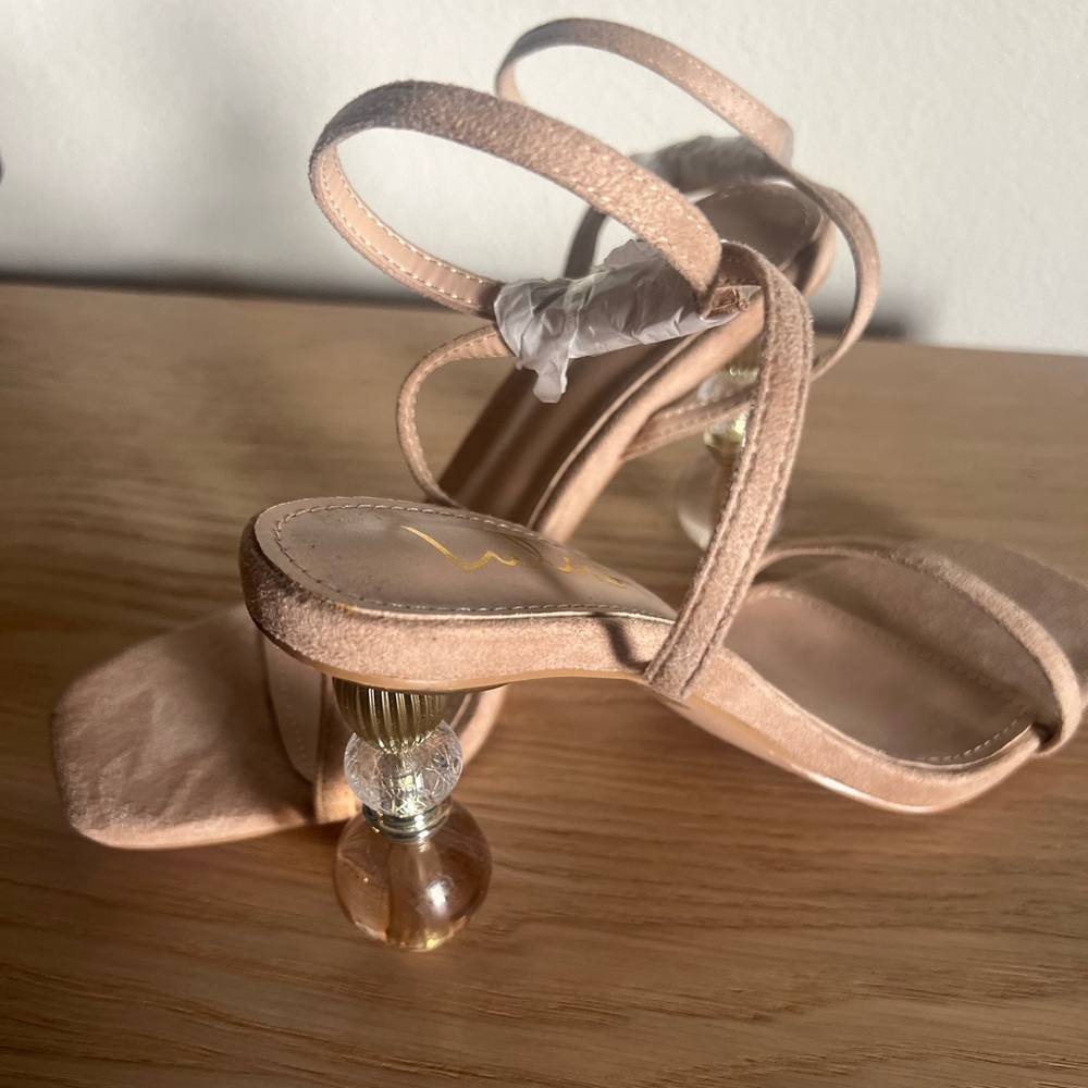Nude low heels